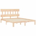 vidaXL Cadre de lit sans matelas bois de pin massif