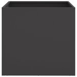 vidaXL Jardinière noir 42x40x39 cm acier laminé à froid