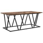 vidaXL Table basse Chêne fumé 100 x 50 x 40 cm