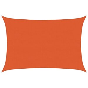 vidaXL Voile d'ombrage 160 g/m² rectangulaire orange 5x7 m PEHD