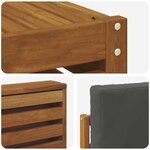 vidaXL Ensemble de canapés d'extérieur 8 Pièces Naturel et Anthracite