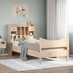 vidaXL Cadre de lit sans matelas 90x200 cm bois de pin massif
