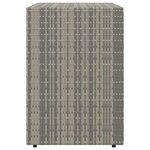 vidaXL Armoire de rangement jardin Gris 100x55 5x80 cm Résine tressée