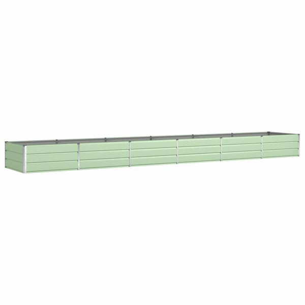 vidaXL Jardinière Vert pastel 195 x 100 x 45 cm Acier galvanisé