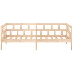 vidaXL Lit de jour Bois massif de pin 90x200 cm