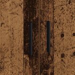 vidaXL Cadre de lit avec rangement Bois ancien 90 x 200 cm