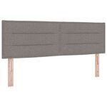Lit à ressorts vidaXL avec matelas - Taupe  140x200 cm  Tissu