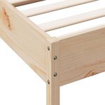 vidaXL Cadre de lit sans matelas 75x190 cm bois de pin massif