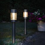 Luxform Lampe de jardin à LED solaire Torino 2 Pièces