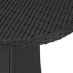 vidaXL Salon de jardin 5 Pièces avec coussins Résine tressée Noir