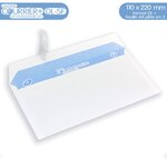 Lot de 1000 Enveloppes blanches DL - gamme Courrier+ (sans fenêtre)