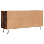 vidaXL Meuble TV chêne fumé 103 5x30x50 cm bois d'ingénierie