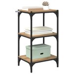 vidaXL Bibliothèque chêne artisanal 40 x 33 x 70 5 cm