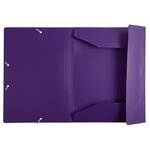 Chemise À Élastique 3 Rabats Polypropylène 4/10e Opaque Eco - A4 - Violet - X 30 - Exacompta