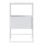 vidaXL Table d'appoint Blanc 55x36x59 5 cm Bois d'ingénierie