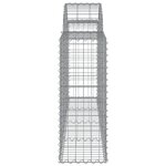 vidaXL Paniers à gabions arqués 13 Pièces 200x30x80/100 cm Fer galvanisé