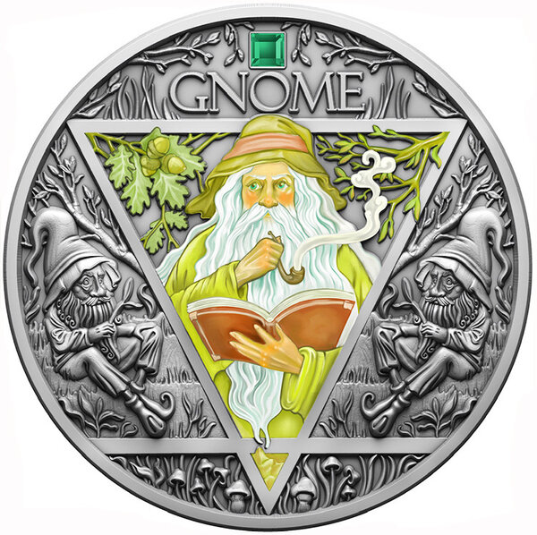 GNOME (Element Earth) Four Elementals 2 Once Argent Monnaie 2000 Francs Cameroon 2024