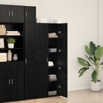 vidaXL Haut Armoire Chêne noir 70 x 42.5 x 185 cm Bois d'ingénierie