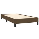 vidaXL Cadre de lit sans matelas marron foncé 100x200 cm tissu