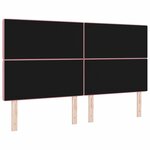vidaXL Tête de lit avec tête de lit Rose 180 cm Cuir synthétique