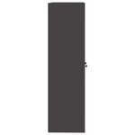 vidaXL Armoire de rangement 2 Pièces Noir 90 x 40 x 140 cm Acier