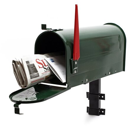 Us mailbox boite aux lettres design américain vert montage au mur poste