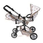 Bayer Chic 2000 690-63 - Poussette de poupée Linus Duo Beige avec oursons