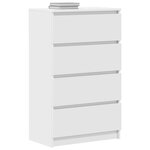 vidaXL Buffet Blanc 60x35x98 5 cm Bois d'ingénierie