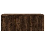 vidaXL Meuble TV Chêne fumé 80x34x30 cm Bois d'ingénierie