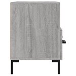vidaXL Meuble TV Sonoma gris 80x36x50 cm Bois d'ingénierie