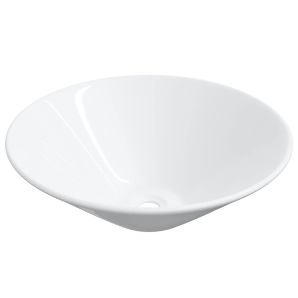vidaXL Lavabos 2 Pièces blanc 42x42x14 cm céramique