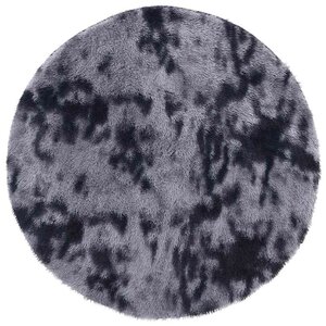 vidaXL Tapis Shaggy à poils longs NAVARRA gris foncé 240x240 cm