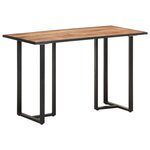 vidaXL Table à manger 120 cm Bois de manguier brut