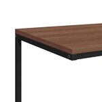 vidaXL Table d'appoint Noir 55x35x66 cm Bois d'ingénierie