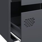 vidaXL Buffet haut anthracite 68x39x101 5 cm acier