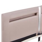 vidaXL Cadre de lit avec LED sans matelas cappuccino 160x200 cm