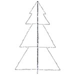 vidaXL Arbre de Noël cône 200 LED d'intérieur/d'extérieur 98x150 cm