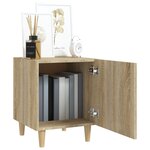 vidaXL Table de chevet Chêne Sonoma Bois d'ingénierie