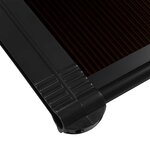 vidaXL Toit de garage pour tondeuse robot 77x103x46 cm Noir