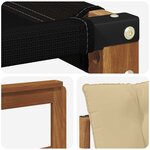 vidaXL Ensemble de canapés d'extérieur 5 Pièces Naturel et Beige
