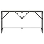 vidaXL Table console sonoma gris 140x29x75 cm bois d'ingénierie