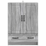 vidaXL Buffet Sonoma gris 66 x 34 5 x 92 cm Bois d'ingénierie
