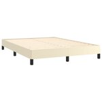 vidaXL Cadre de lit sans matelas crème 140x200 cm similicuir