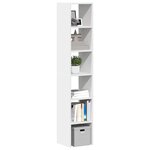 vidaXL Bibliothèques 2 Pièces empilable blanc 30x30x80 cm bois ingénierie