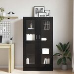 vidaXL Bibliothèque Chêne noir 82.5 x 30.5 x 150 cm Bois d'ingénierie