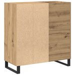 vidaXL Meuble à disques Bois vieilli 84.5x38x90 cm Bois reconstitué