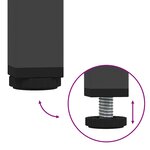 vidaXL Buffet noir 68x39x73 5 cm acier laminé à froid