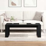 vidaXL Table basse Chêne noir 102 x 50 x 35 cm Bois d'ingénierie