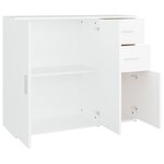 vidaXL Buffet Blanc 91x29 5x75 cm Bois d'ingénierie