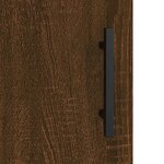 vidaXL Buffet Chêne marron 34 5x34x90 cm Bois d'ingénierie